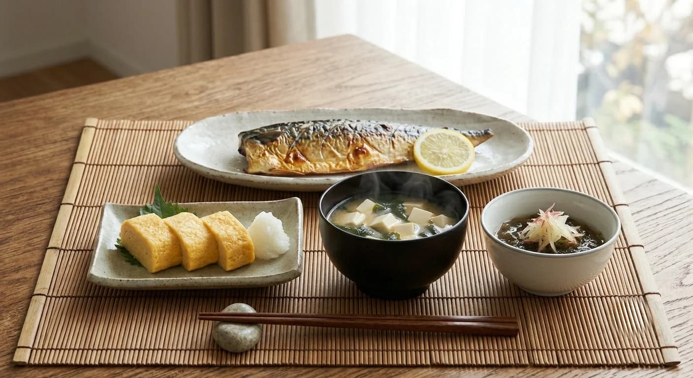 温かみのある食事の準備風景